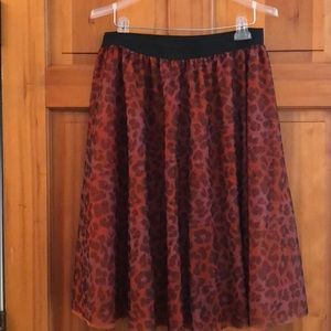 NEW! Ashley Stewart animal print skirt